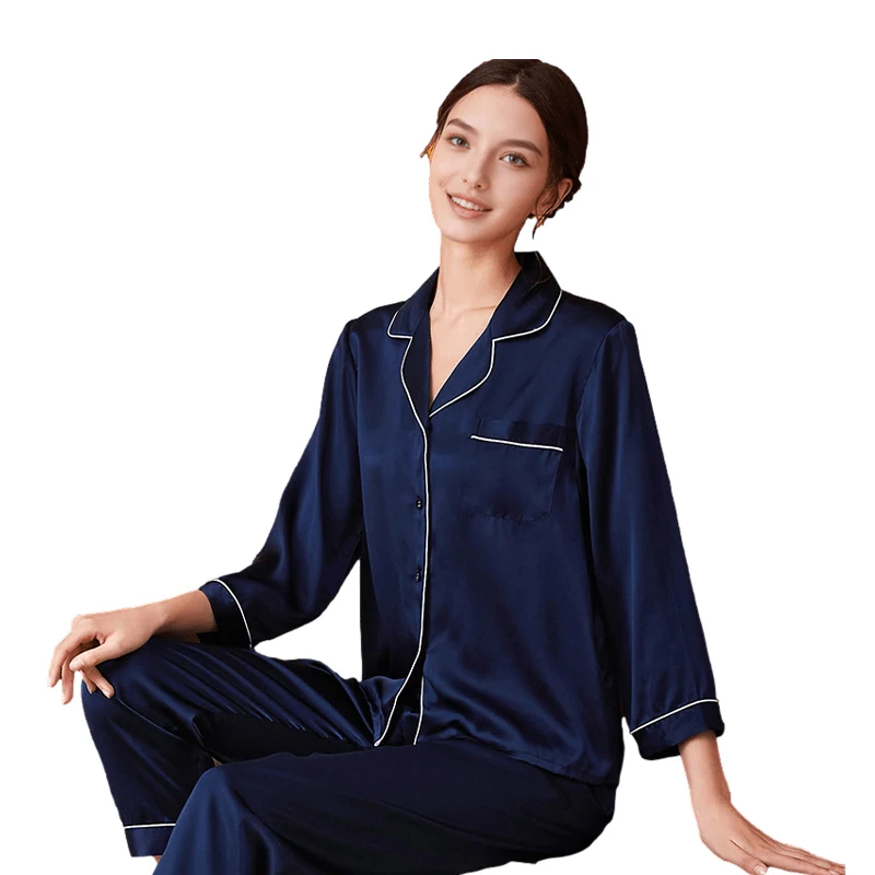 High Quality Outstanding Long Service Life Women's Luxury Satin 100% Silk Pajamas Set 1 High Quality Outstanding Long Service Life Women's Luxury Satin 100% Silk Pajamas Set
